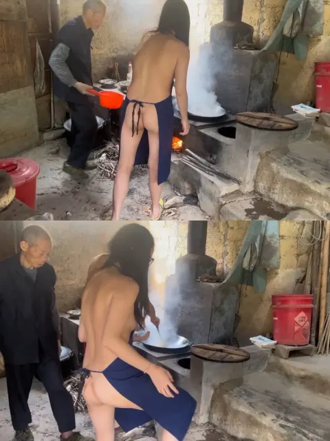 Poster of Bắt em họ và vợ cởi truồng xuống nấu bếp phụ bác họ