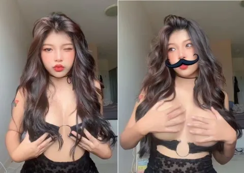 Poster of Gái xinh ngực lớn lần đầu bị lộ phim sex