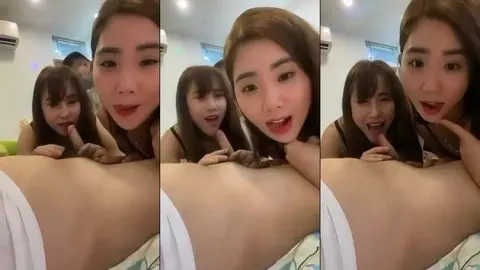 Poster of Hai em gái xinh tươi cười phục vụ nhiệt tình các anh khách trung