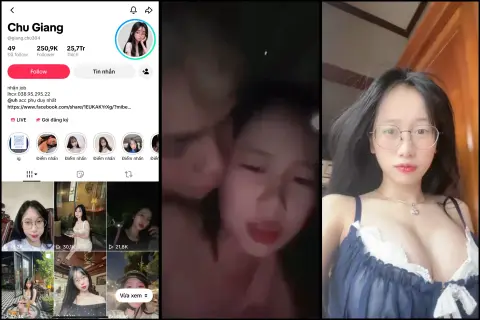 Poster of [Hot Scandal] Hot Tiktoker Chu Giang hơn 200k FL lộ clip bị ny địt tung lồn khẩu dâm nát phòng khuyến cáo nhỏ volume