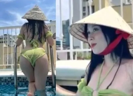 Poster of Sex Việt Cao Thanh Tuyền ham muốn mút cu ở bể bơi