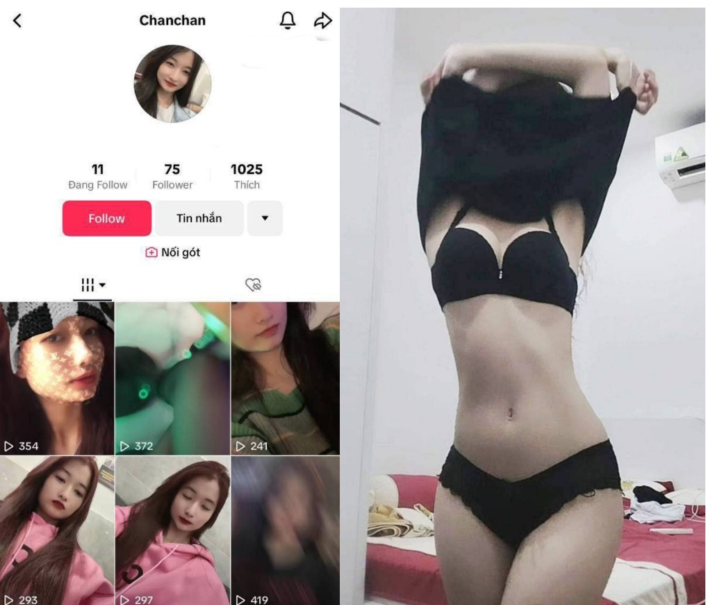 Poster of Clip sex Tiktoker Chanchan chịch như gà