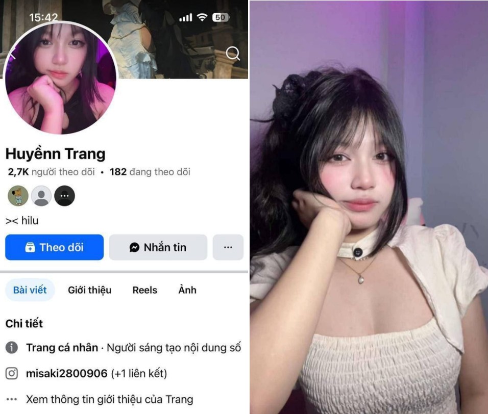 Poster of Huyền Trang lộ clip chịch nhau hăng say